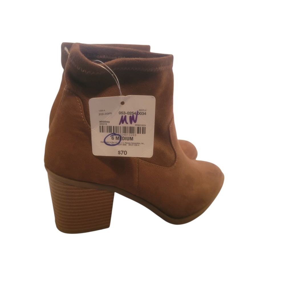a.n.a Women's Whiskey Brown‎ Ankle Boots SZ 6 Medium